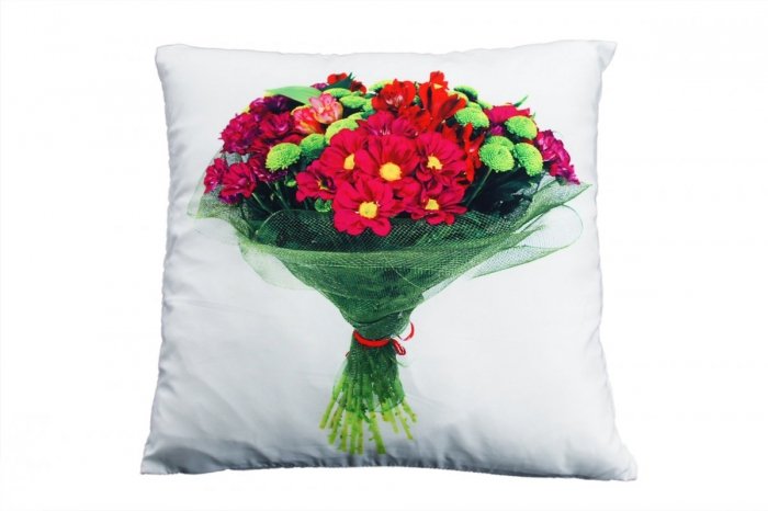Foto Poszewka na poduszkę z mikrofibry 40x40 wz. 92 Bukiet