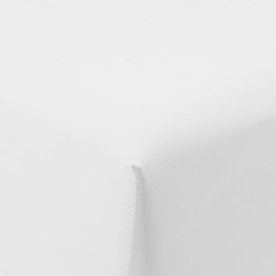 prześcieradło QUARTZ białe bawełna satynowa