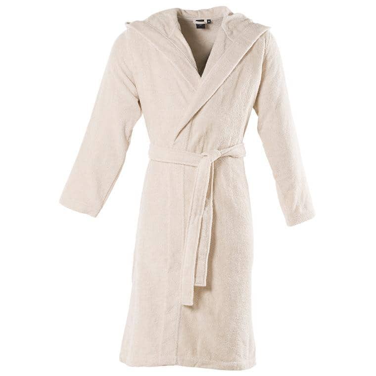 szlafrok męski OSMOSE bawełna organiczna jasnobeżowy