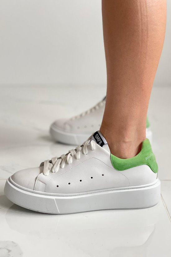 Sneakers SNF 57 BIAŁY / ZIELONY wada