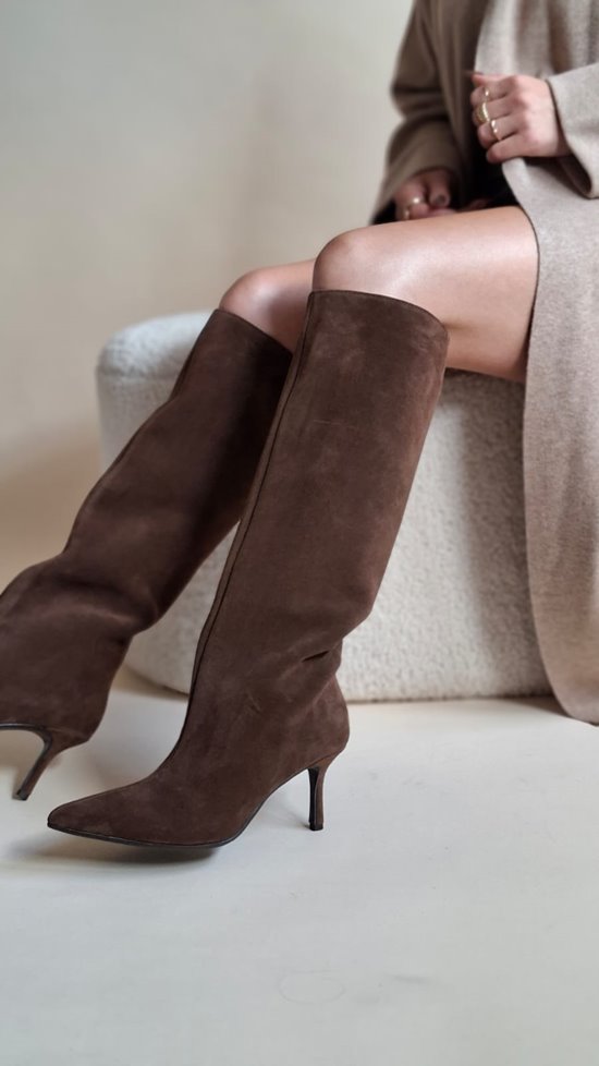 Kozaki damskie OK 01/1 Brąz