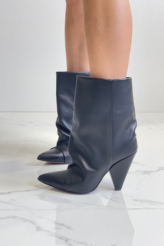 Botki damskie 4807K90/15 Czarny Lico outlet