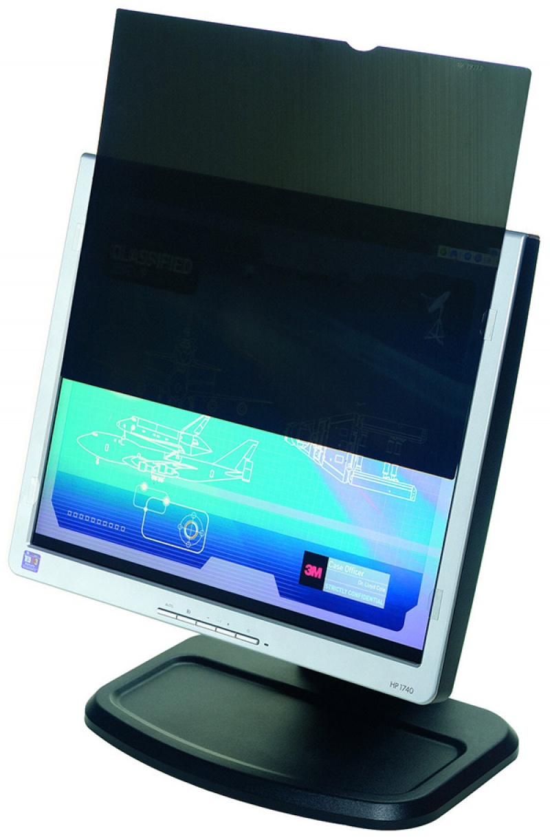 Bezramkowy filtr prywatyzujący 3M (PF19.5W9)do monitorów, 16:9, 19,5", czarny