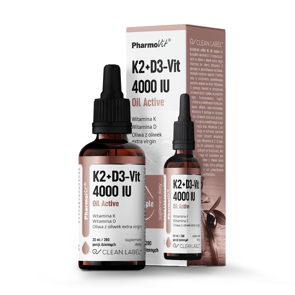 WITAMINA K2 + D3 W KROPLACH BEZGLUTENOWE 30 ml - PHARMOVIT