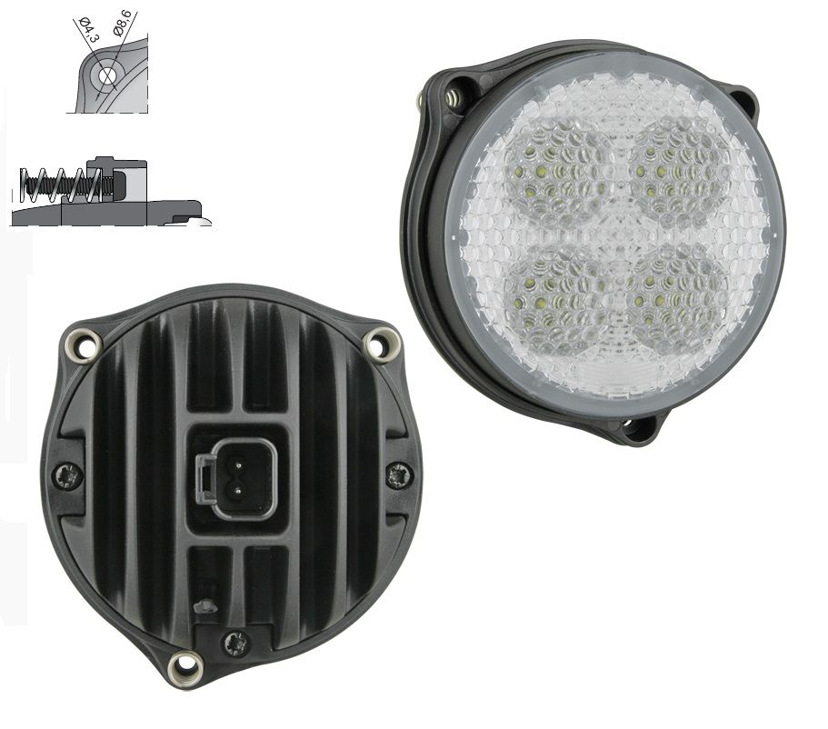 Lampa robocza LED 58° 1500lm Deusch DT04-2P CRC5F.52024 Wesem