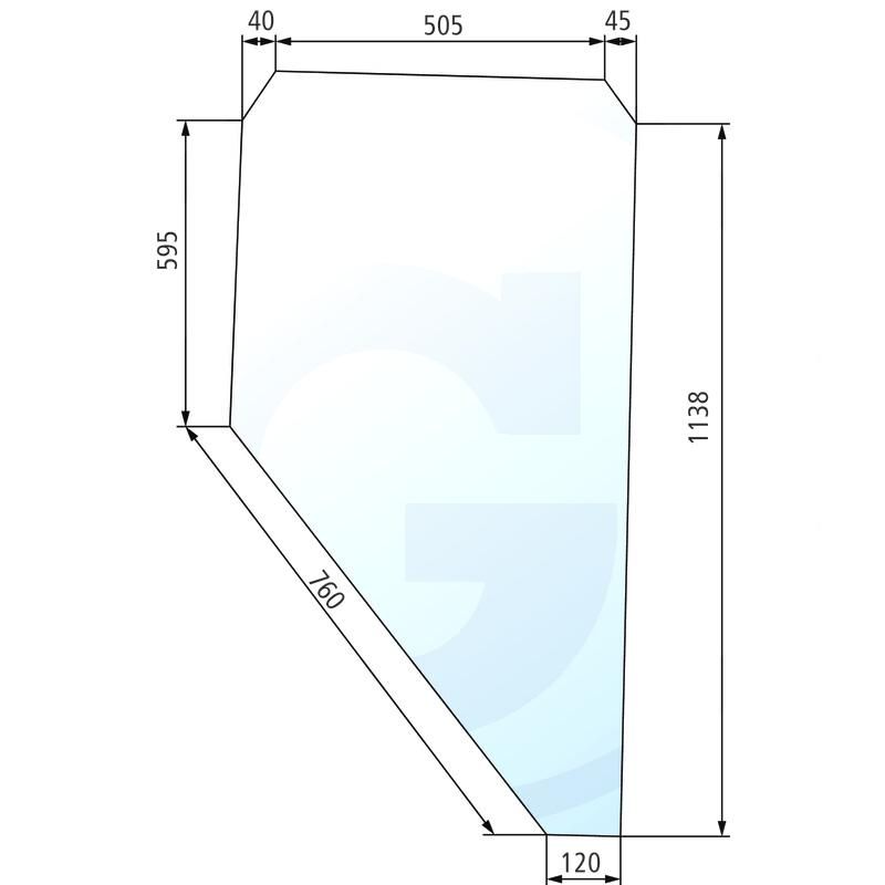 Szyba drzwi prawa i lewa Renault 461 551 7701350531
