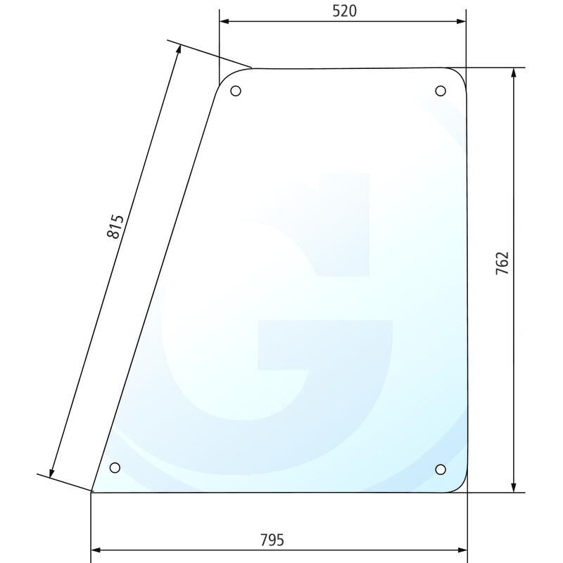 Szyba drzwi górna Deutz 07 520750