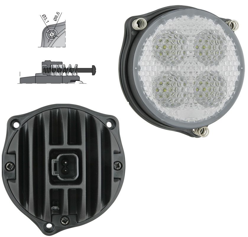 Lampa robocza LED 58° 1000lm Deutsch DT04-2P CRC5E.51923 Wesem