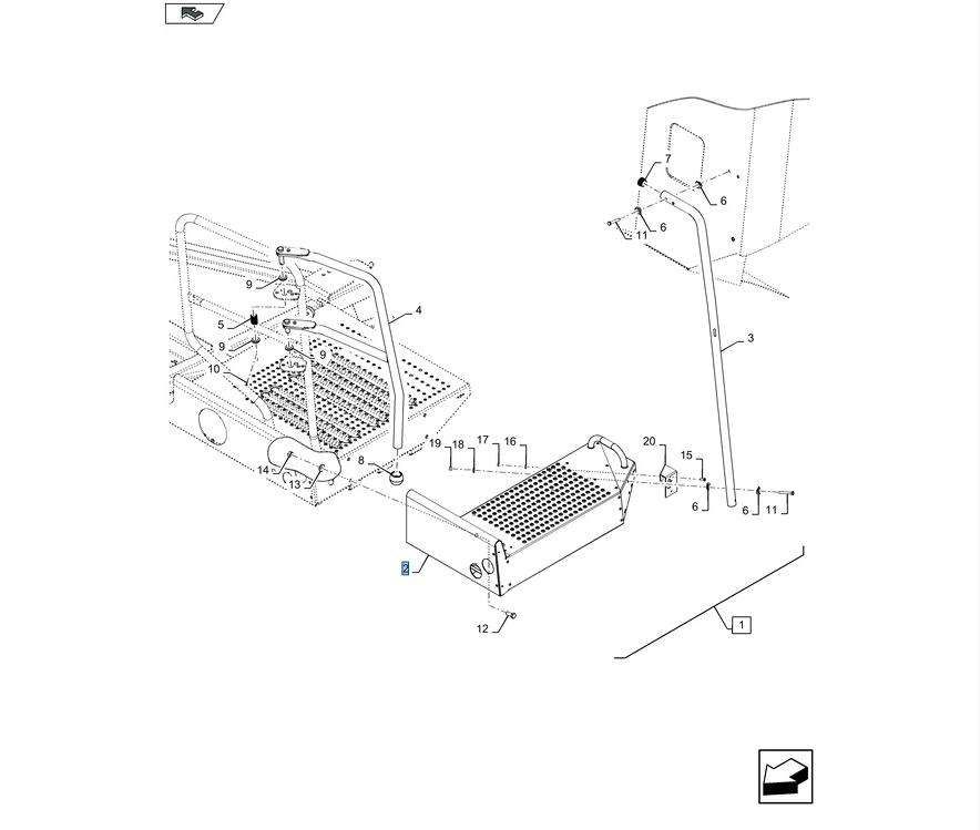 Przedłużenie podłogi balkonu New Holland CX 47930177 CNH