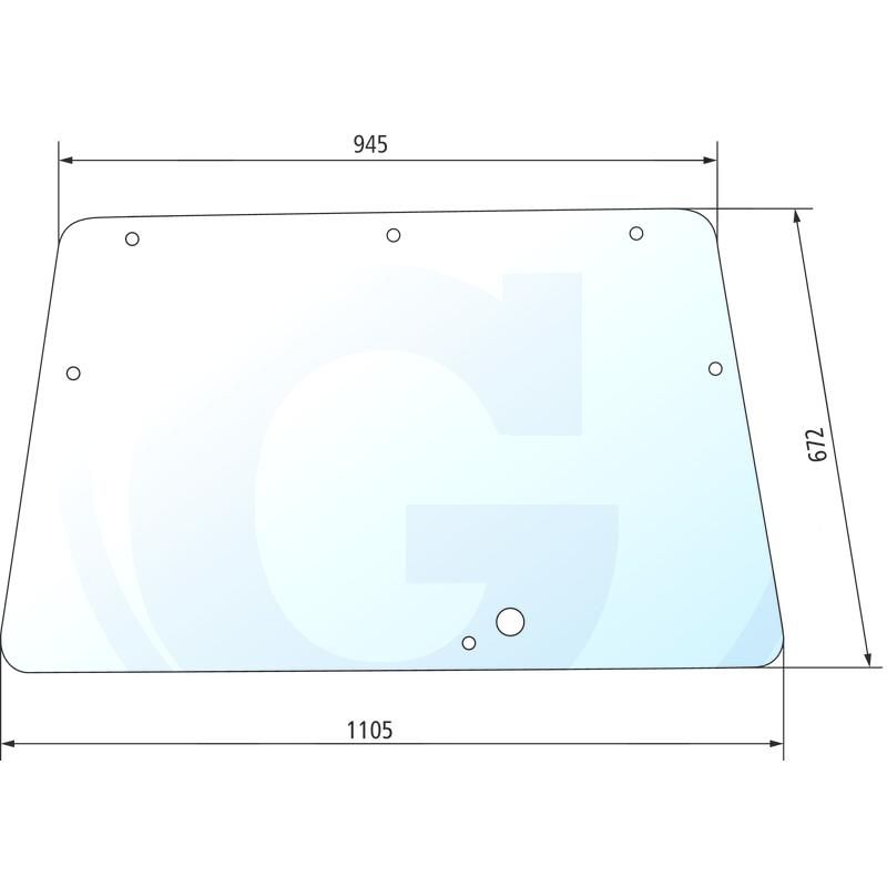 Szyba przednia Deutz AgroCompact 4401515