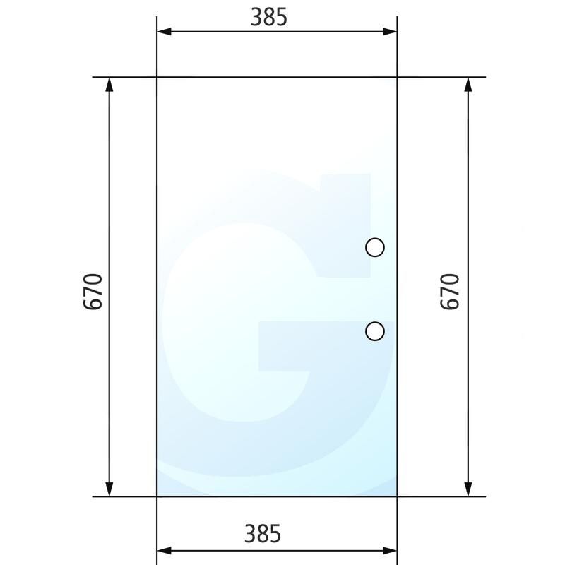Szyba boczna regulowana David Brown 930-626,L32953,930626