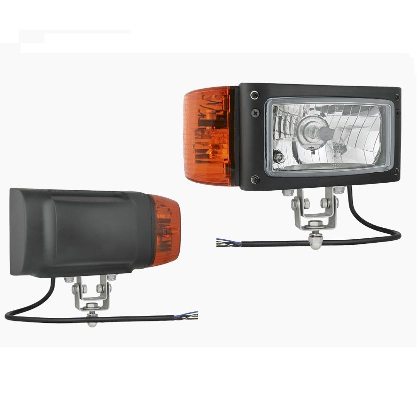 Reflektor przedni typu H4 z uchwytem omega i przewodem prawy 12V REPR2.42731 Wesem