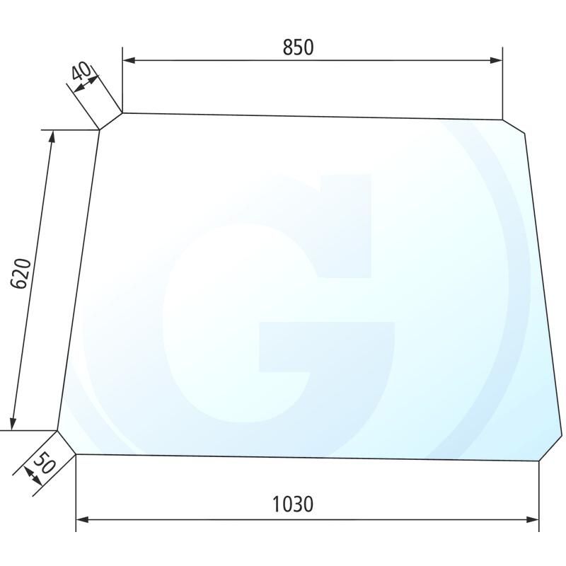 Szyba tylna Renault 751 7701350149