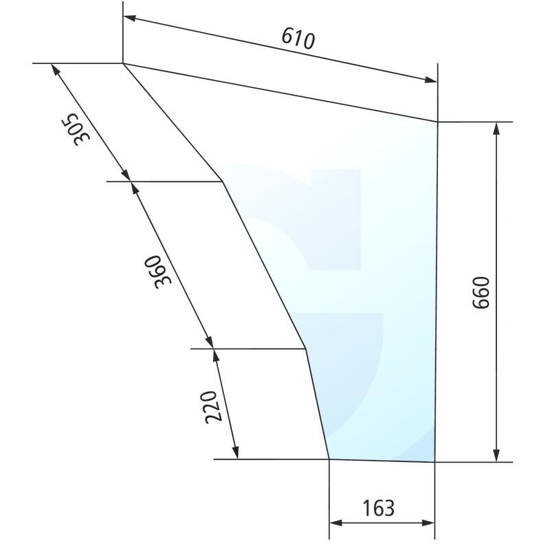 Szyba drzwi dolna Fendt Farmer 258514212300