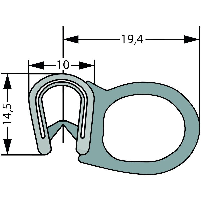 Uszczelka 5 m CASE 433 533 654921270/5