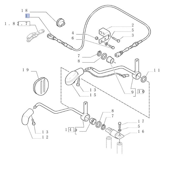 Przewód podnośnika New Holland TN 5199203 CNH