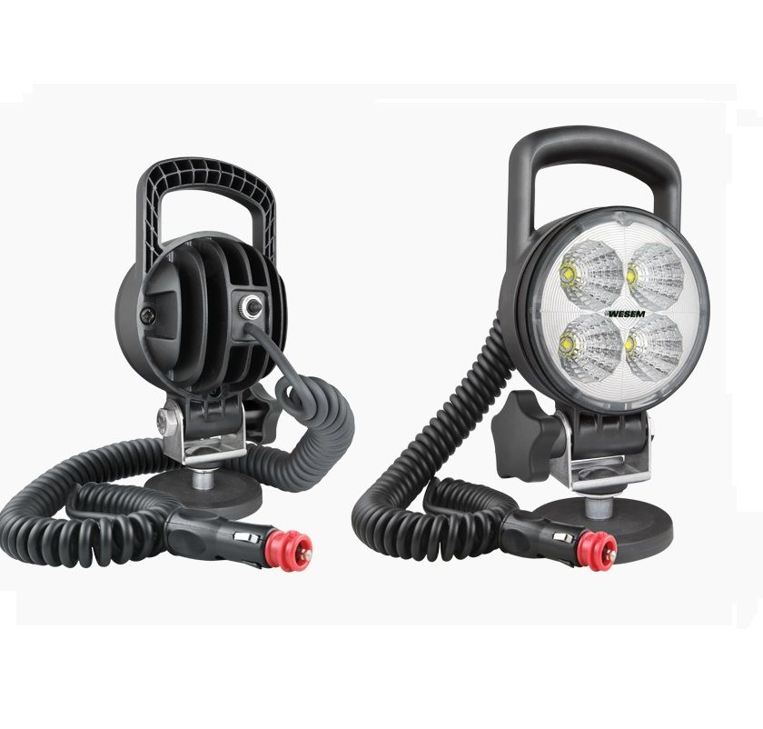 Lampa robocza LED 35° 1000lm z uchwytem magnetycznym, przewodem spiralnym wyłącznik CRC5A.49455 Wesem