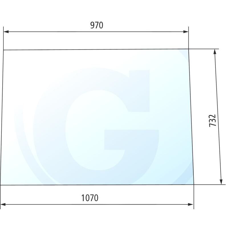 Szyba przednia mocowana na stałe Steyr 1-34-271-084