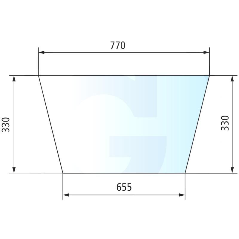 Szyba drzwi lewa, dolna Fendt Xylon 524810030320