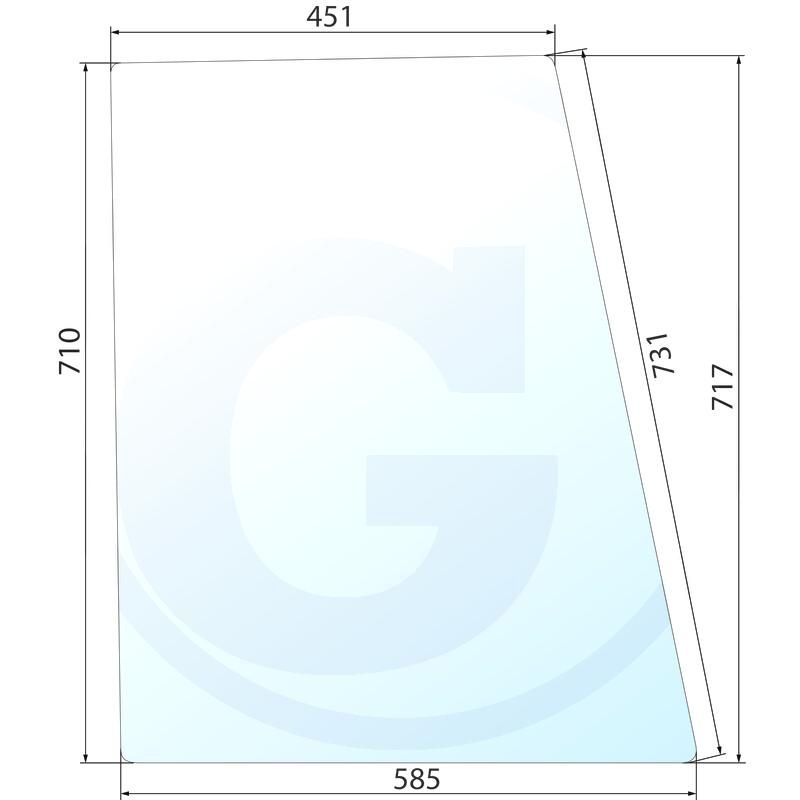 Szyba drzwi górna Fendt Farmer 178810110030