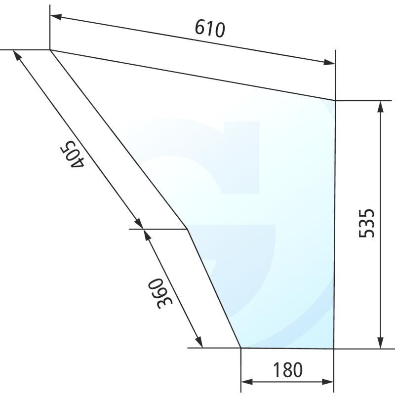 Szyba drzwi dolna Fendt Farmer 258514210270