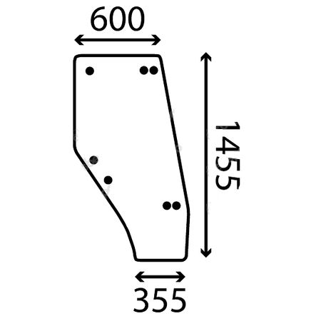 Szyba drzwi prawa Landini Blizard 3547694M1