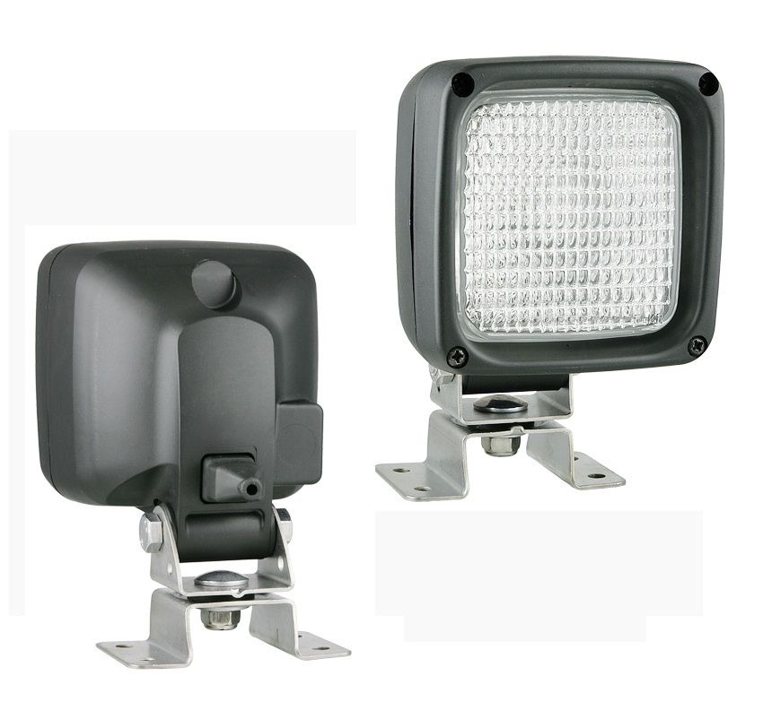 Halogenowa lampa robocza z uchwytem omega i złączem AMP Faston LKR5.24775 Wesem