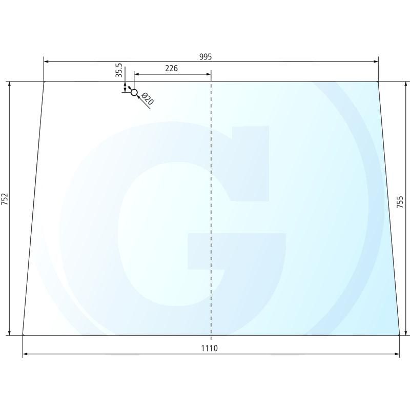 Szyba przednia Fendt Farmer 178810110010