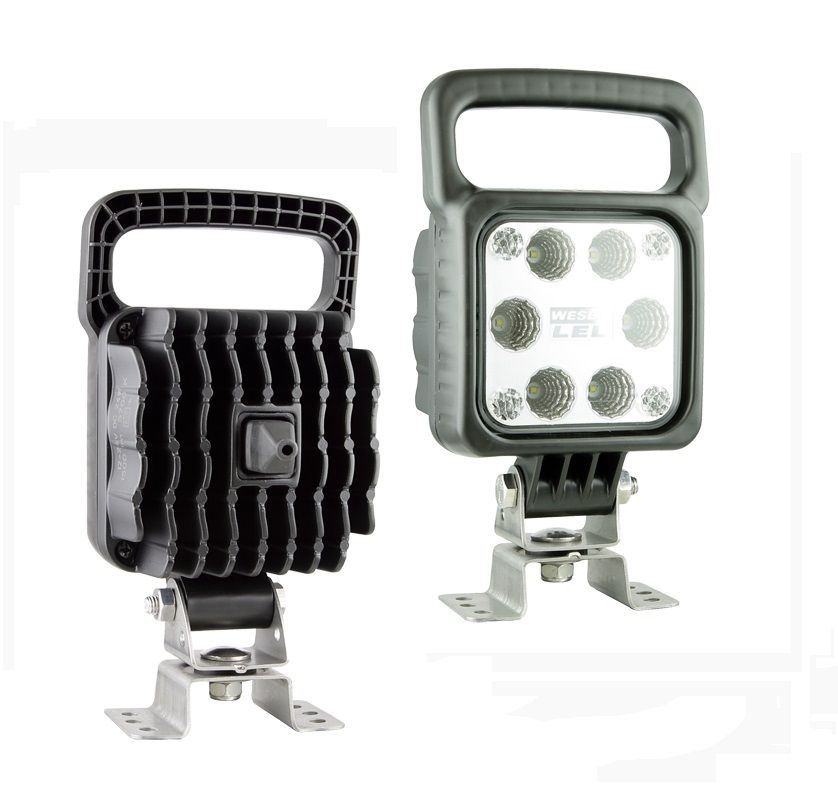 Lampa robocza LED 3000lm uchwyt omega złącze AMP LED9B.53836 Wesem