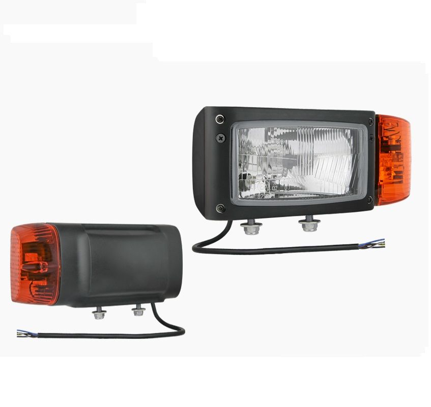 Reflektor przedni typu H4 z kierunkowskazem i przewodem lewy REPR1.24234 Wesem