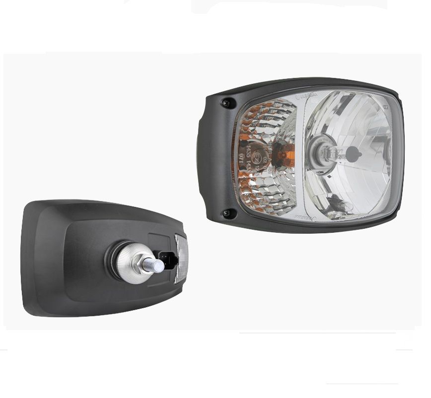 Reflektor przedni typu H4 ze złączem Deutsch DT04-6P prawy z żarówką RGV1.49011 Wesem