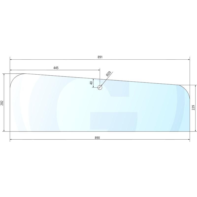 Szyba drzwi CASE 743XL 3230 4240 795XL 3233053R2