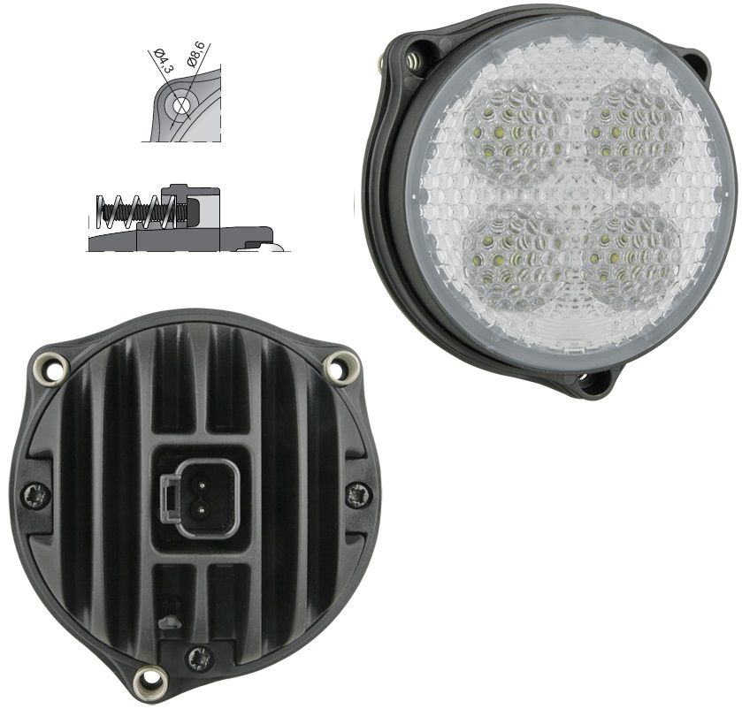 Lampa robocza LED 58° 1000lm DT04-2P CRC5E.51924 Wesem