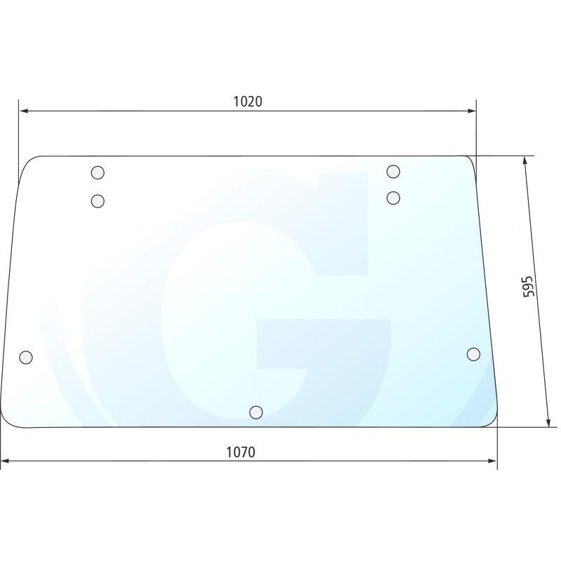Szyba tylna CS 15 FIAT 5123196