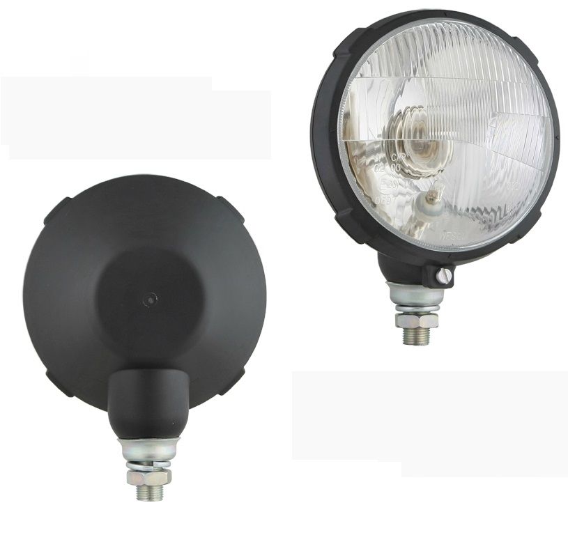 Reflektor przedni typu R2 w obudowie z tworzywa z żarówką stojący RE.30910 Wesem