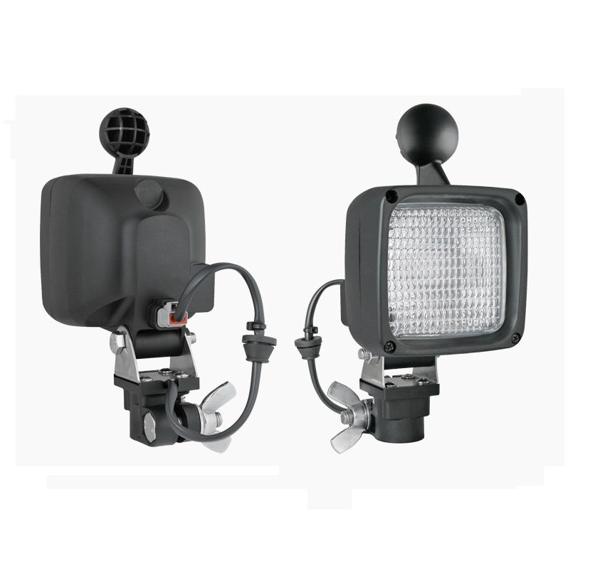 Halogenowa lampa robocza z uchwytem CAR1 i złączem Deutsch DT04-2P LKR5.27471 Wesem