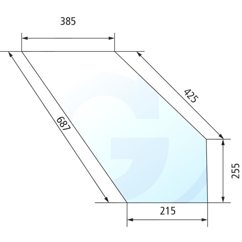 Szyba drzwi dolna, prawa i lewa Same Taurus Centurion Panther 0.9200.254.0