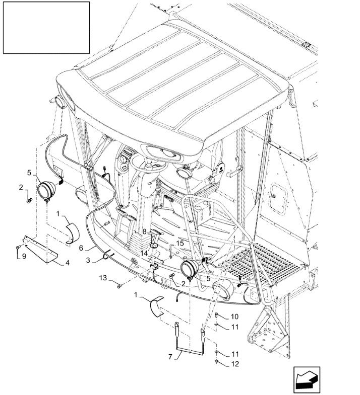 Zestaw dodatkowego oświetlenia New Holland TC 87714792 CNH