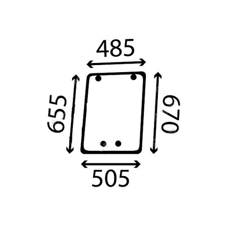 Szyba boczna prawa Valmet V31535000,31535000
