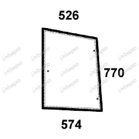 Szyba lewa boczna New Holland CASE 5089600 CNH