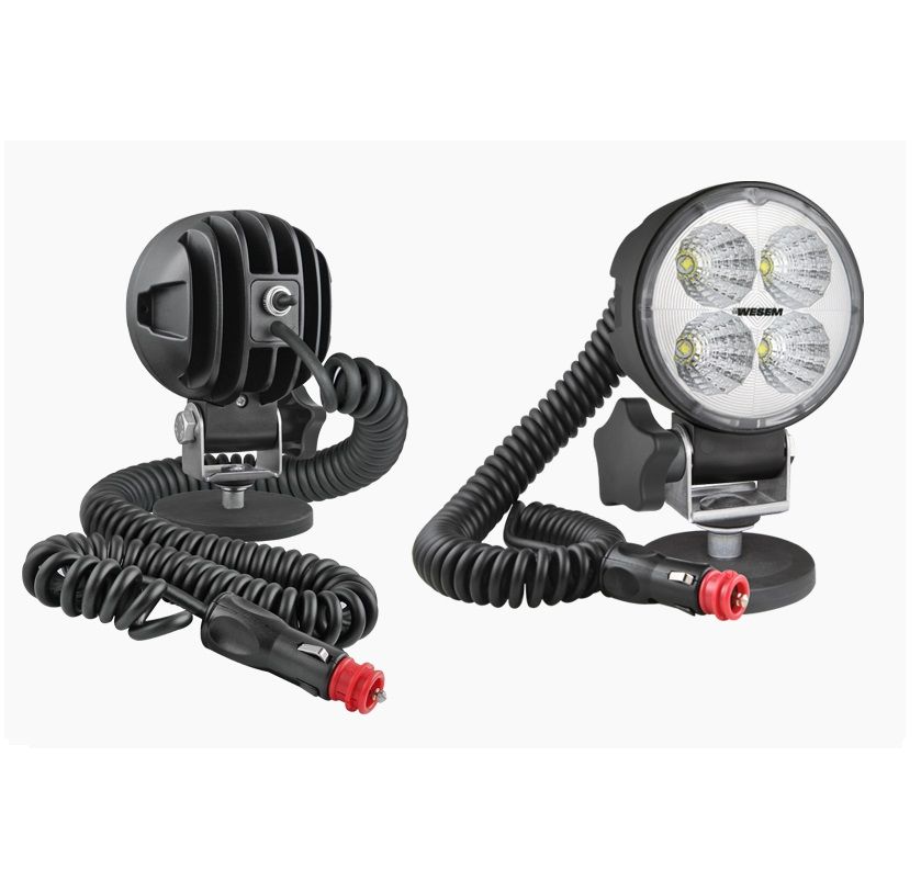 Lampa robocza LED 58° 1000lm z uchwytem magnetycznym, przewodem spiralnym wyłącznik CRC5C.51552 Wesem