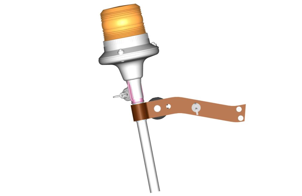 Zestaw lampy ostrzegawczej LED 12V 718971001 CNH