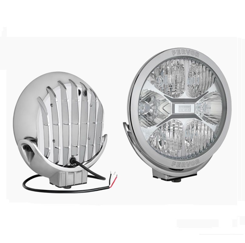 Reflektor drogowy z diodami LED w chromowanej obudowie LUM1.50860 Wesem