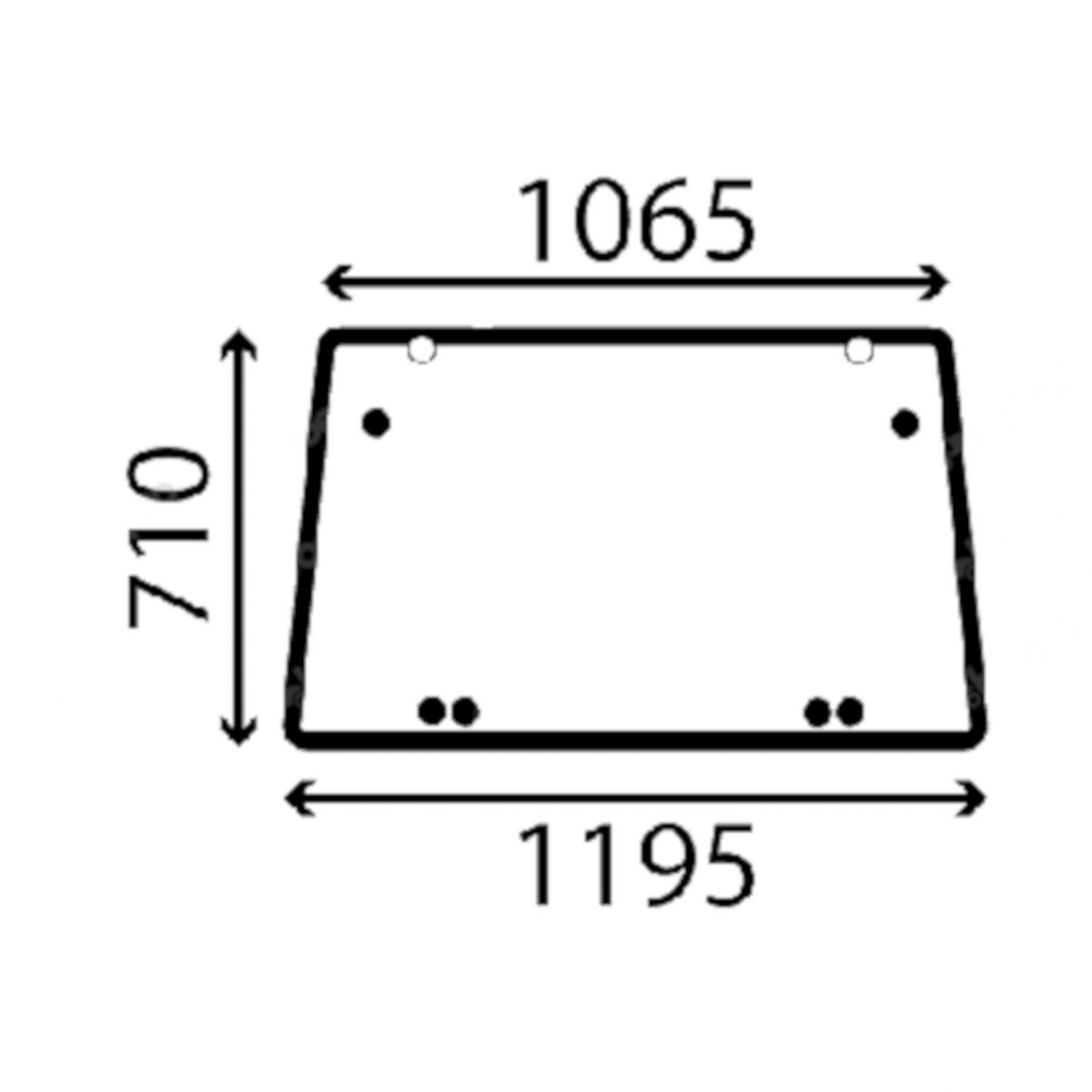 Szyba tylna New Holland TT 5080954 CNH