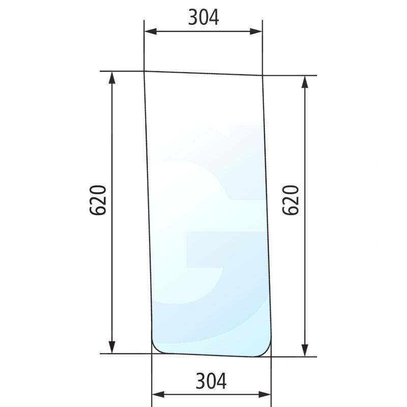Szyba dzielona prawa i lewa John Deere 3100 Renault 58-32 Ceres 6005010157