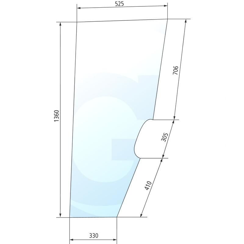 Szyba drzwi Deutz Agrosun SAME Laser 0.9234.212.0/20