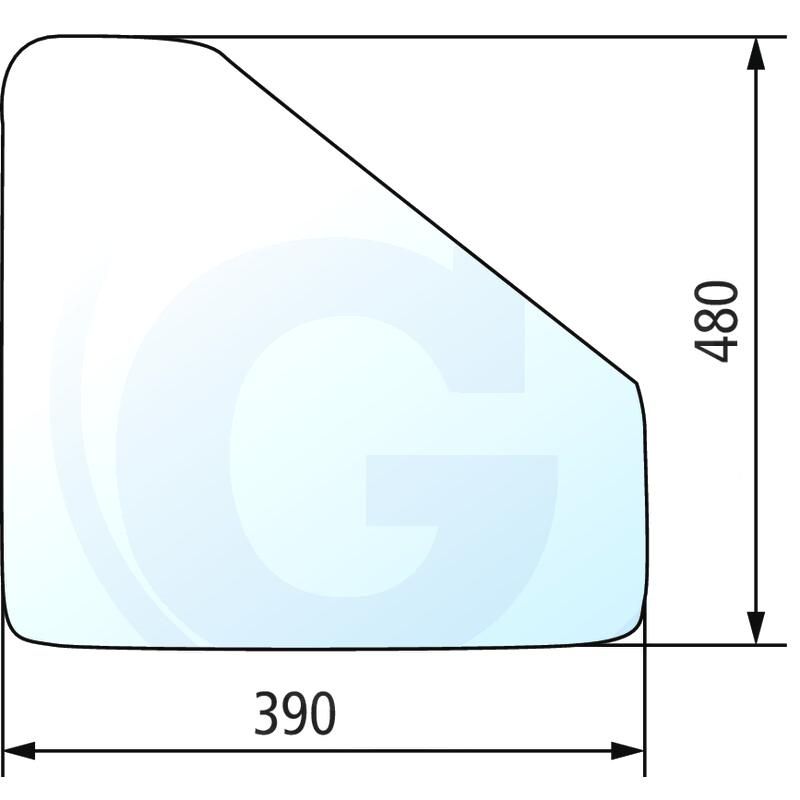 Szyba drzwi dolna Belarus MTS 80 920 80-6700011-05