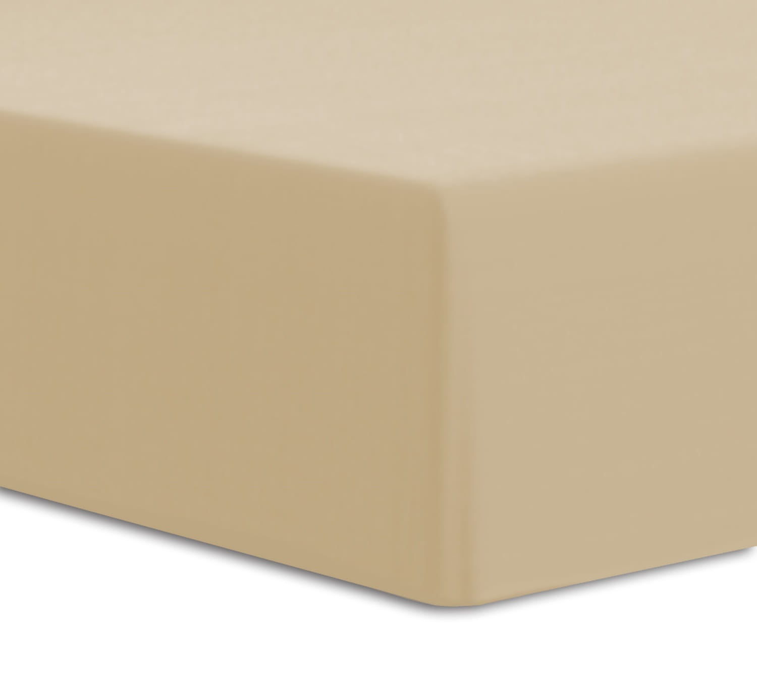 Prześcieradło z gumką 160x200 GRUBY JERSEY kolor beżowy wysokie 25cm