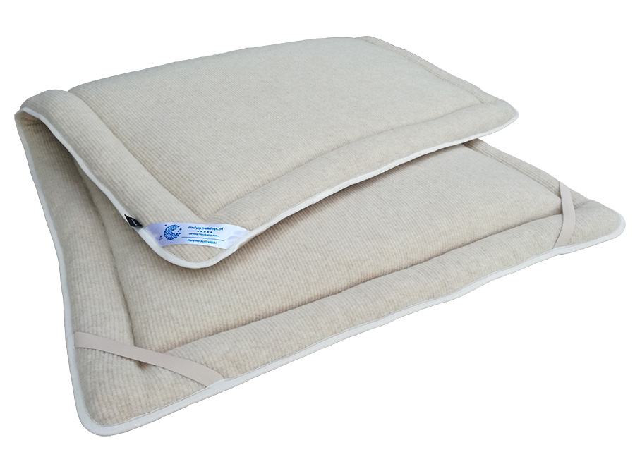 materac wełniany merynos australijski perugiano beż 120x200 (+-5cm)