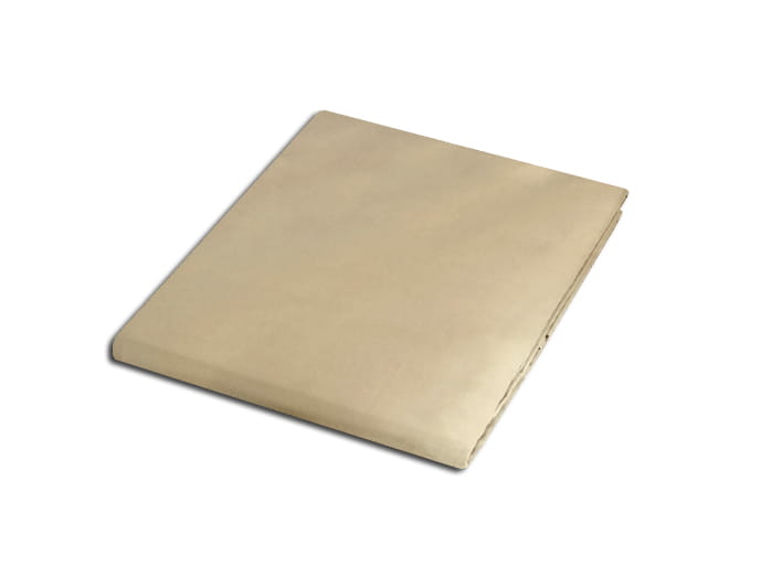 Prześcieradło bez gumki bawełniane 200x220 krem